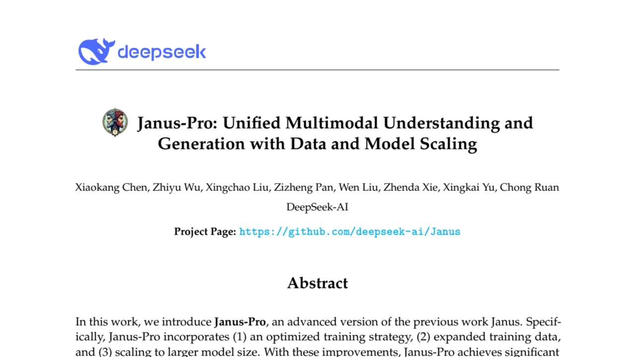 Janus-Pro: Unified Multimodal Understanding and Generation