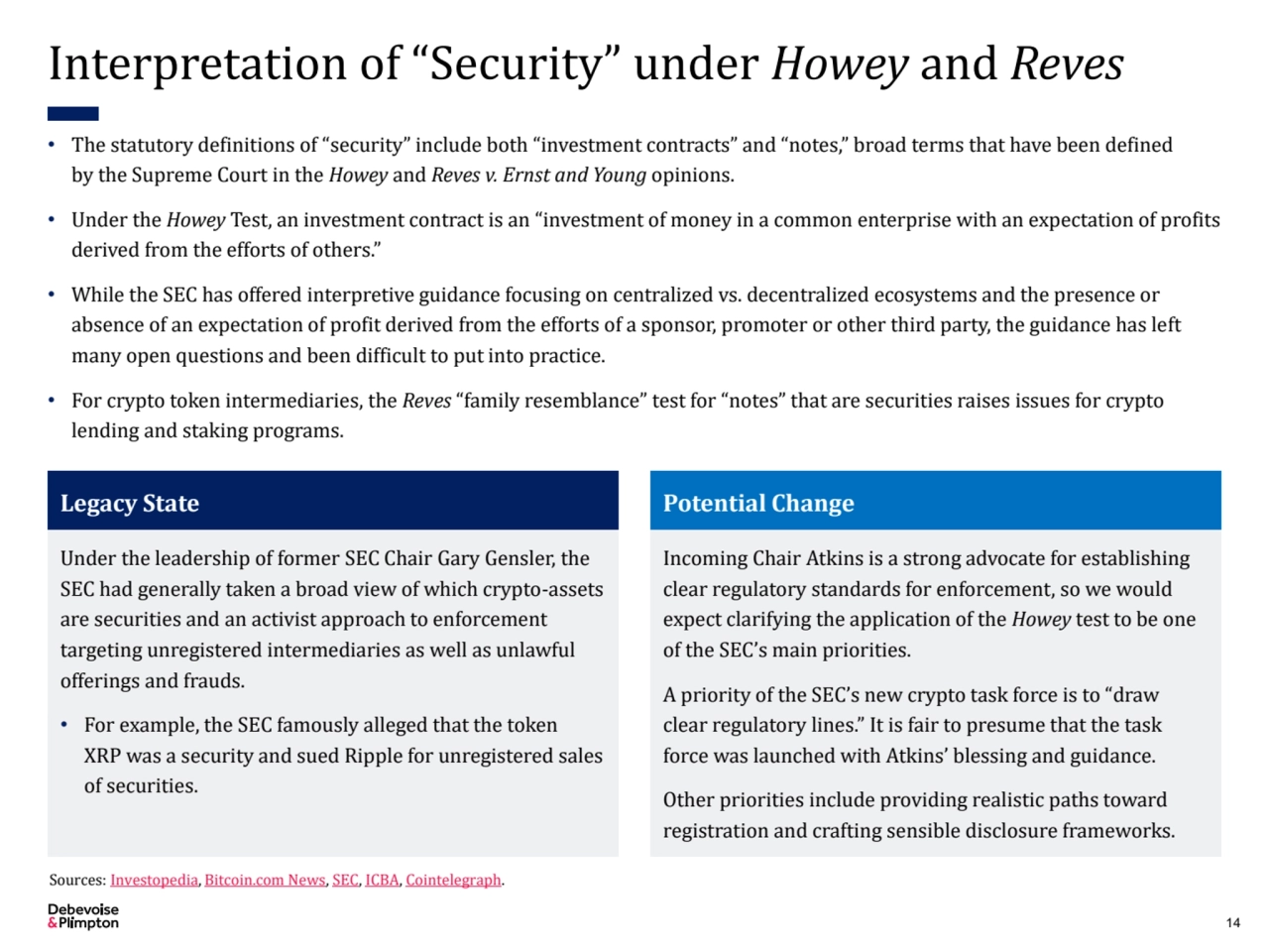 Interpretation of “Security” under Howey and Reves
• The statutory definitions of “security” inclu…