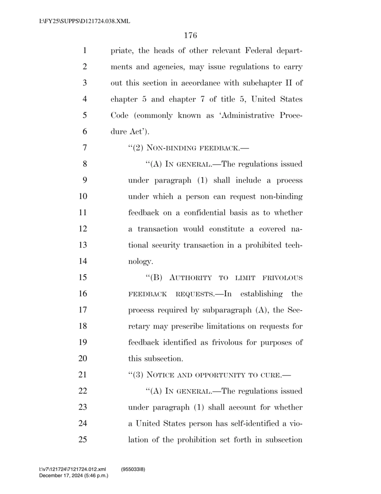 176 
1 priate, the heads of other relevant Federal depart2 ments and agencies, may issue regulati…