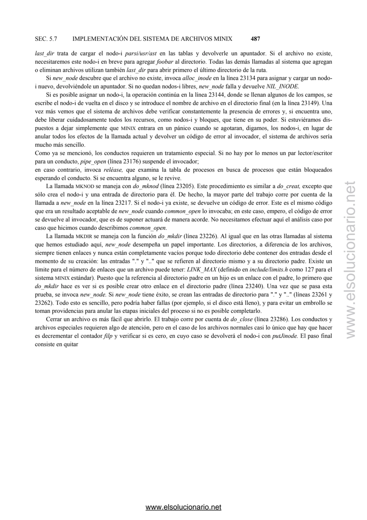 SEC. 5.7 IMPLEMENTACIÓN DEL SISTEMA DE ARCHIVOS MINIX 487
last_dir trata de cargar el nodo-i parsi…