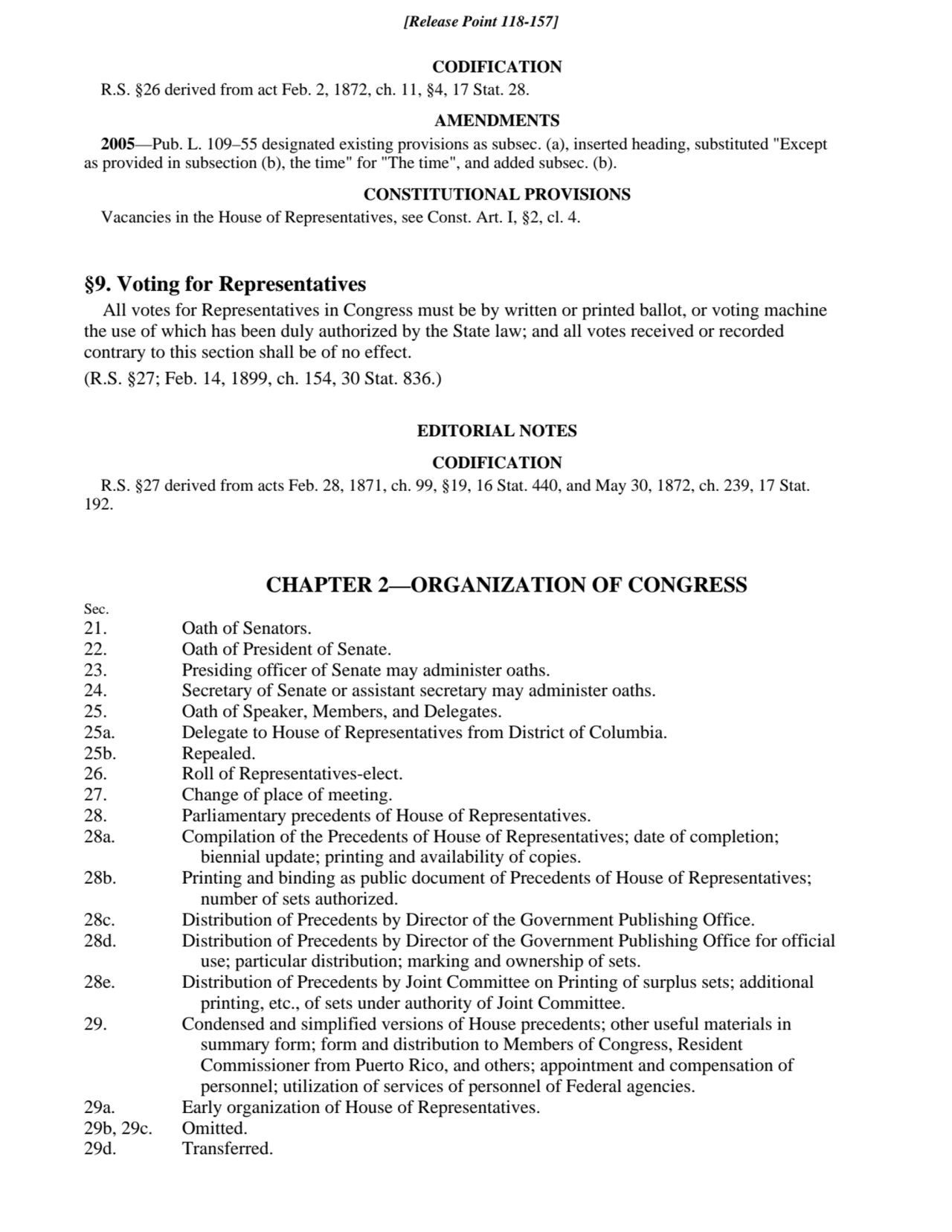 29d. Transferred.
29b, 29c. Omitted.
29a. Early organization of House of Representatives.
Conden…