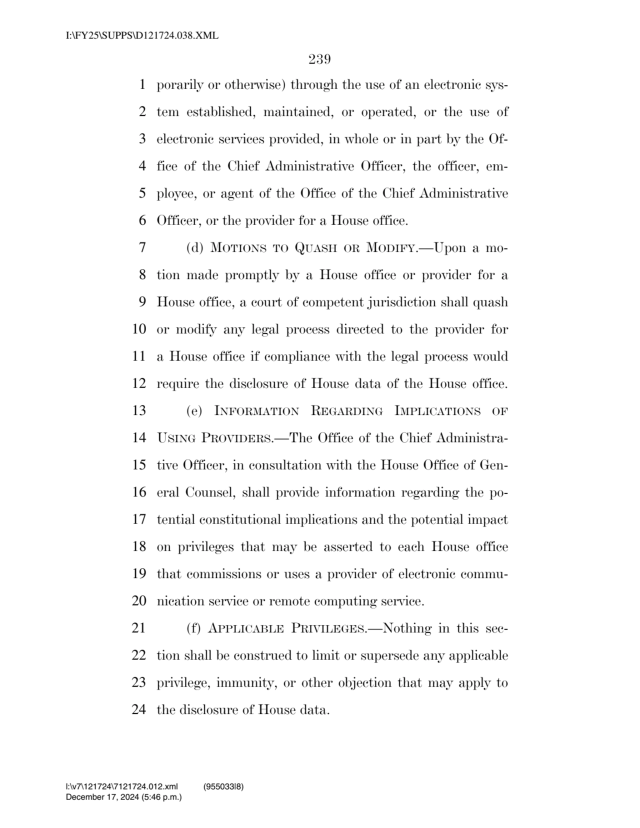 239 
1 porarily or otherwise) through the use of an electronic sys2 tem established, maintained, …