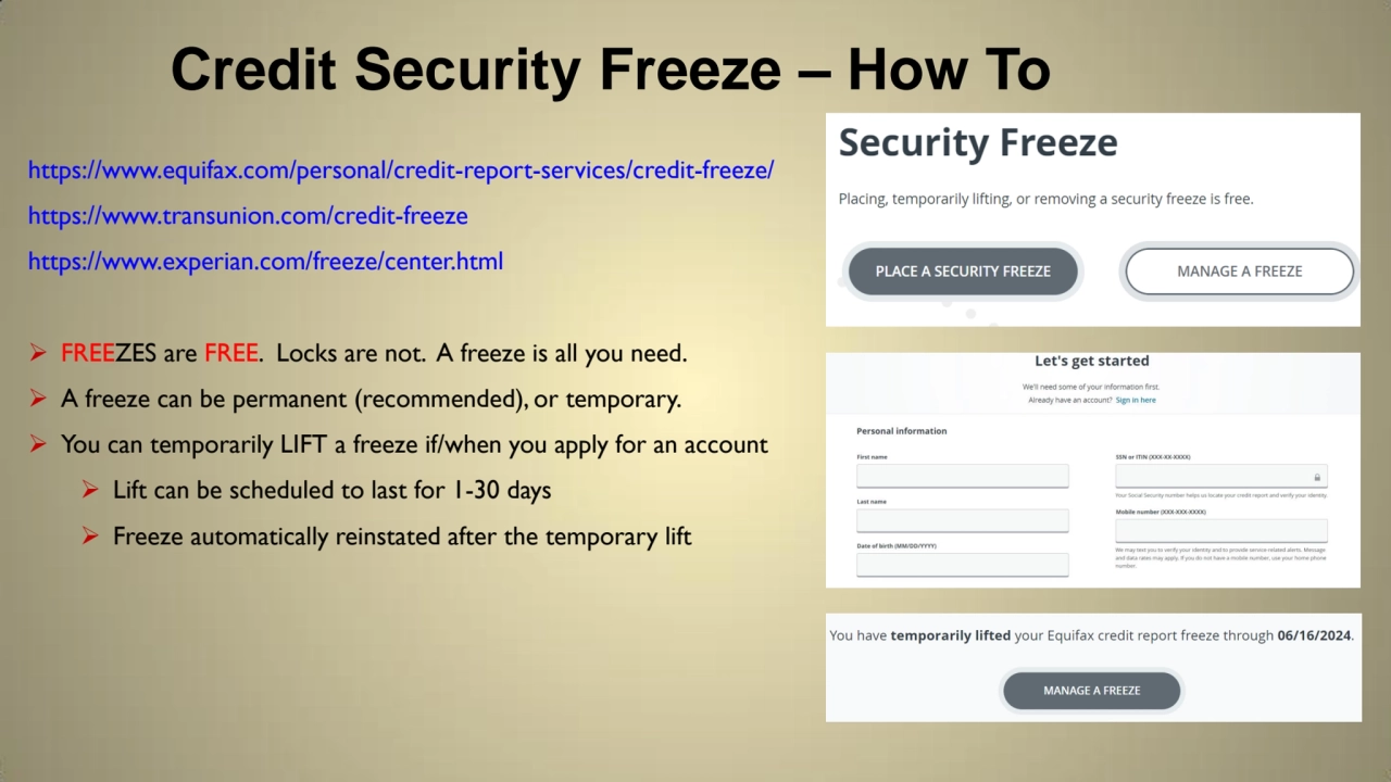 Credit Security Freeze – How To
https://www.equifax.com/personal/credit-report-services/credit-fre…