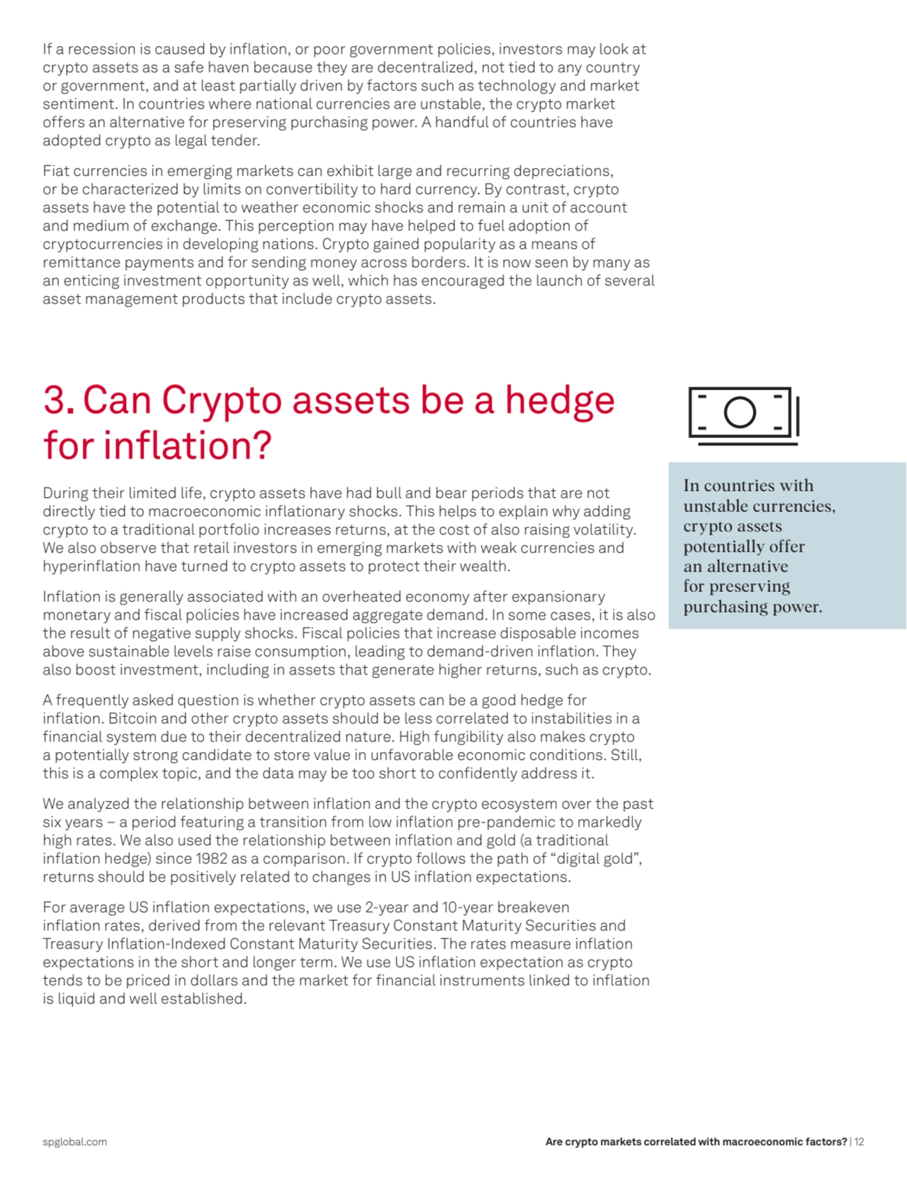 Are crypto markets correlated with macroeconomic factors? | 12
If a recession is caused by inflati…