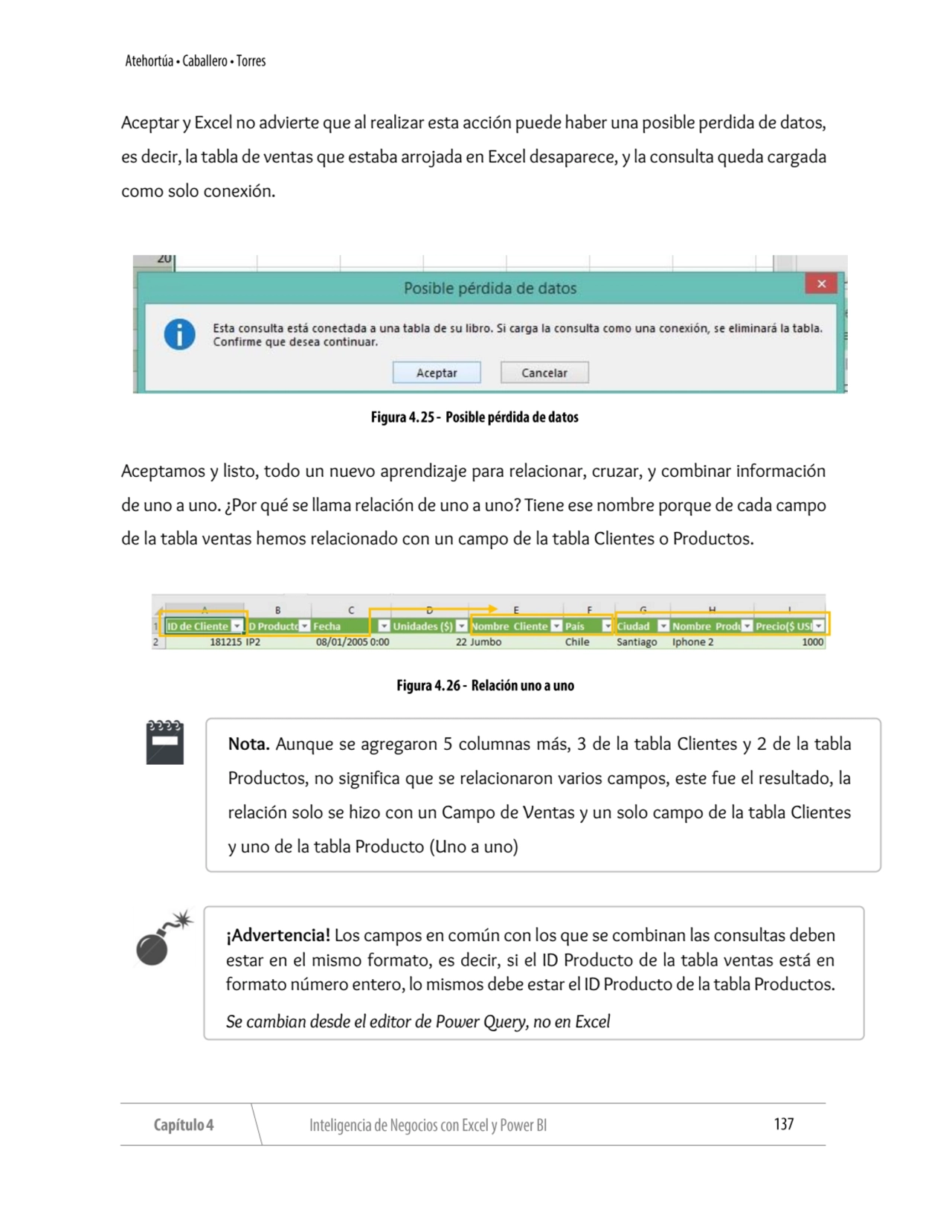 Aceptar y Excel no advierte que al realizar esta acción puede haber una posible perdida de datos, 
…