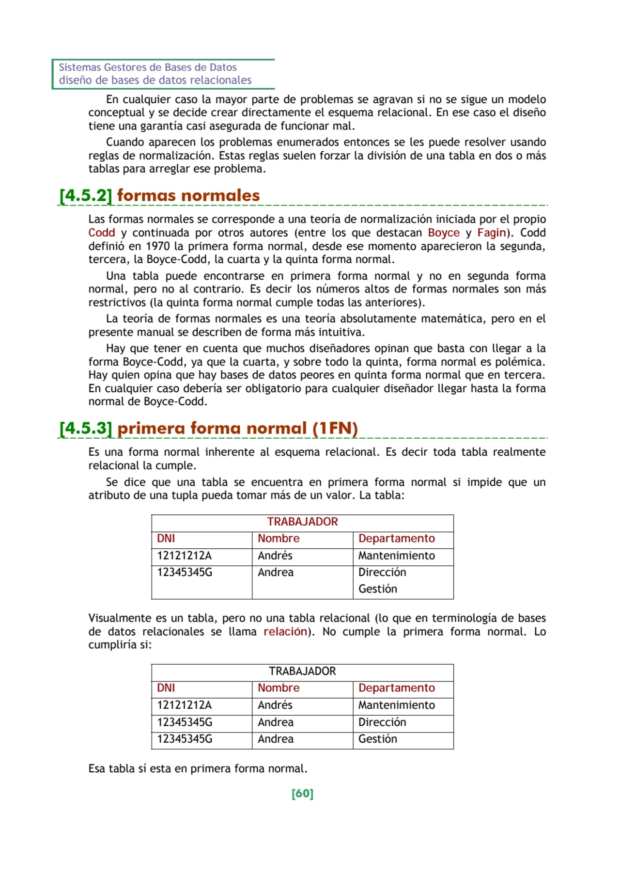 Sistemas Gestores de Bases de Datos 
diseño de bases de datos relacionales 
[60] 
En cualquier c…