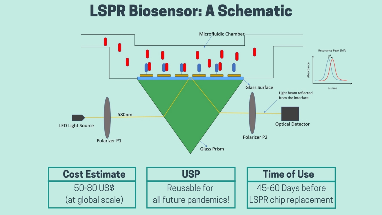 LSPR Biosensor: A Schematic
Cost Estimate Time of Use
Reusable for
all future pandemics!
50-80 …