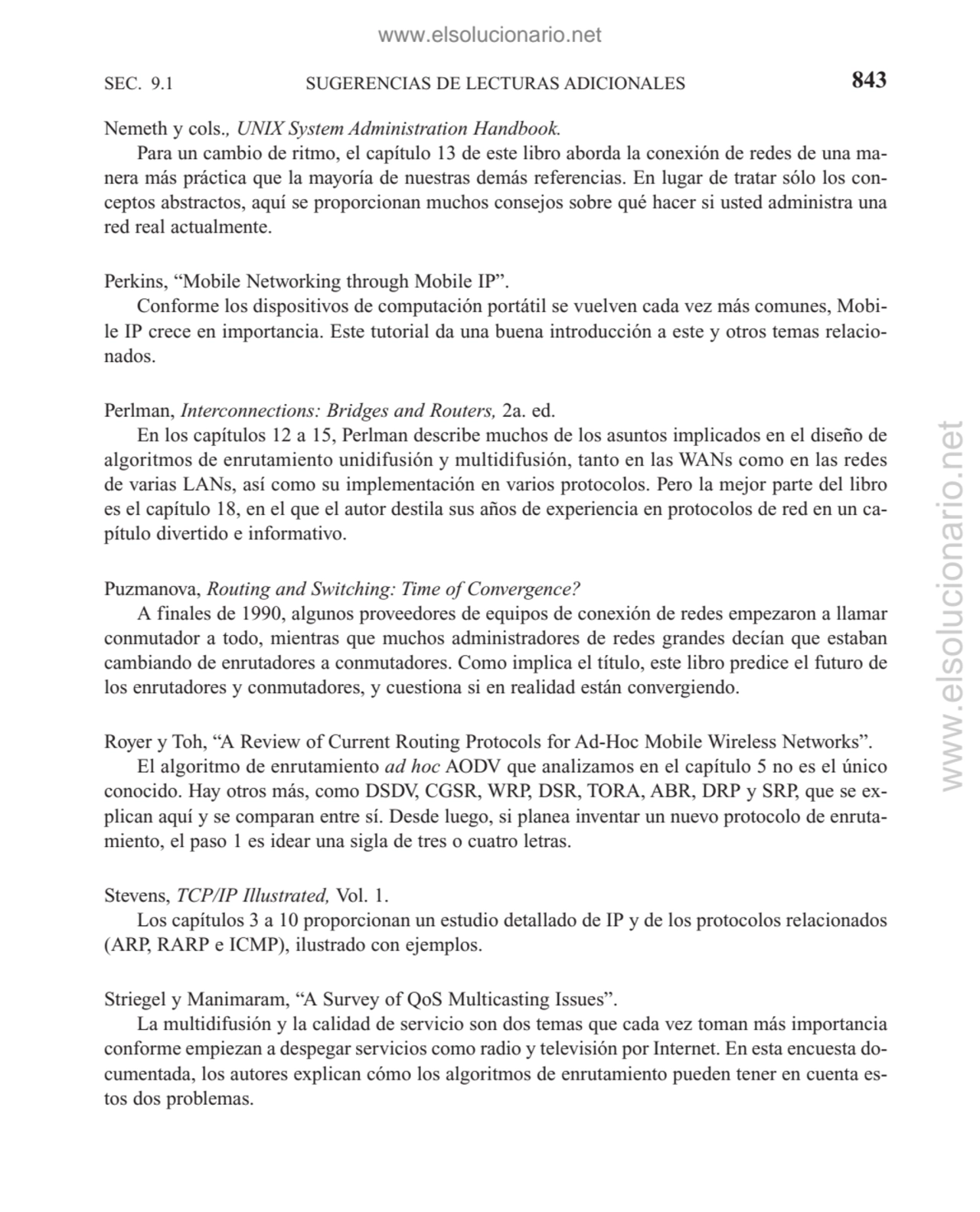 SEC. 9.1 SUGERENCIAS DE LECTURAS ADICIONALES 843
Nemeth y cols., UNIX System Administration Handbo…