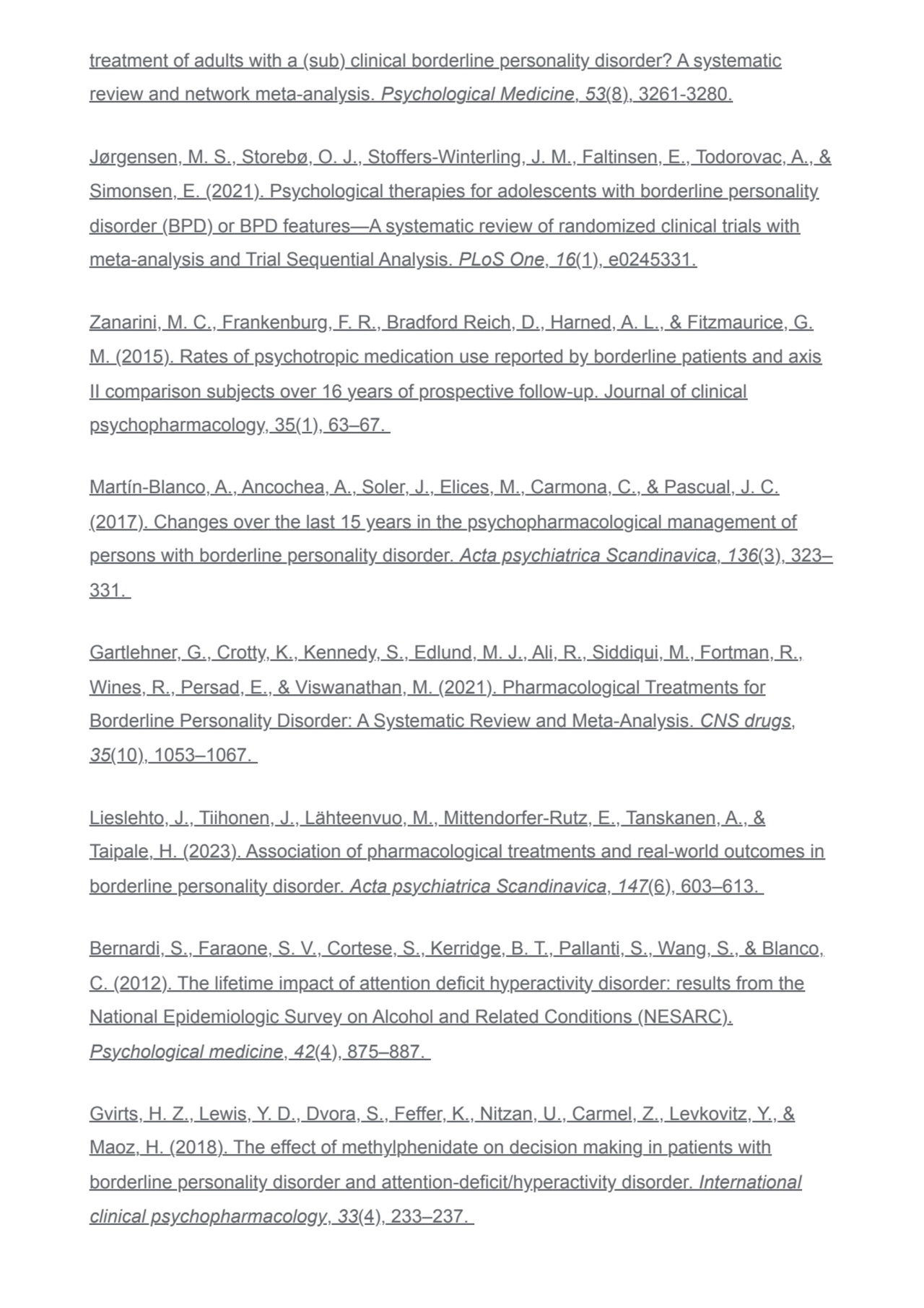 treatment of adults with a (sub) clinical borderline personality disorder? A systematic
review and…