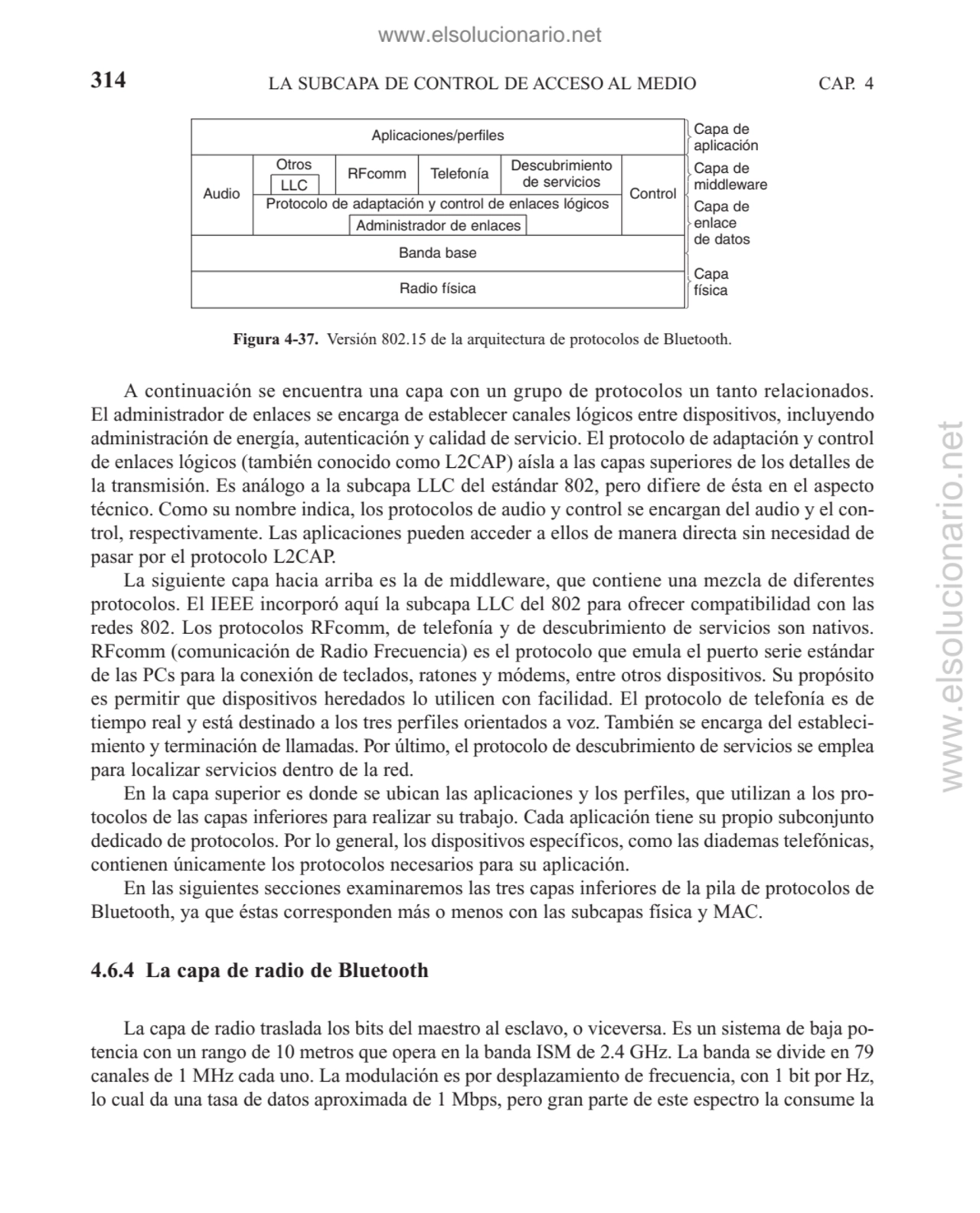 A continuación se encuentra una capa con un grupo de protocolos un tanto relacionados.
El administ…