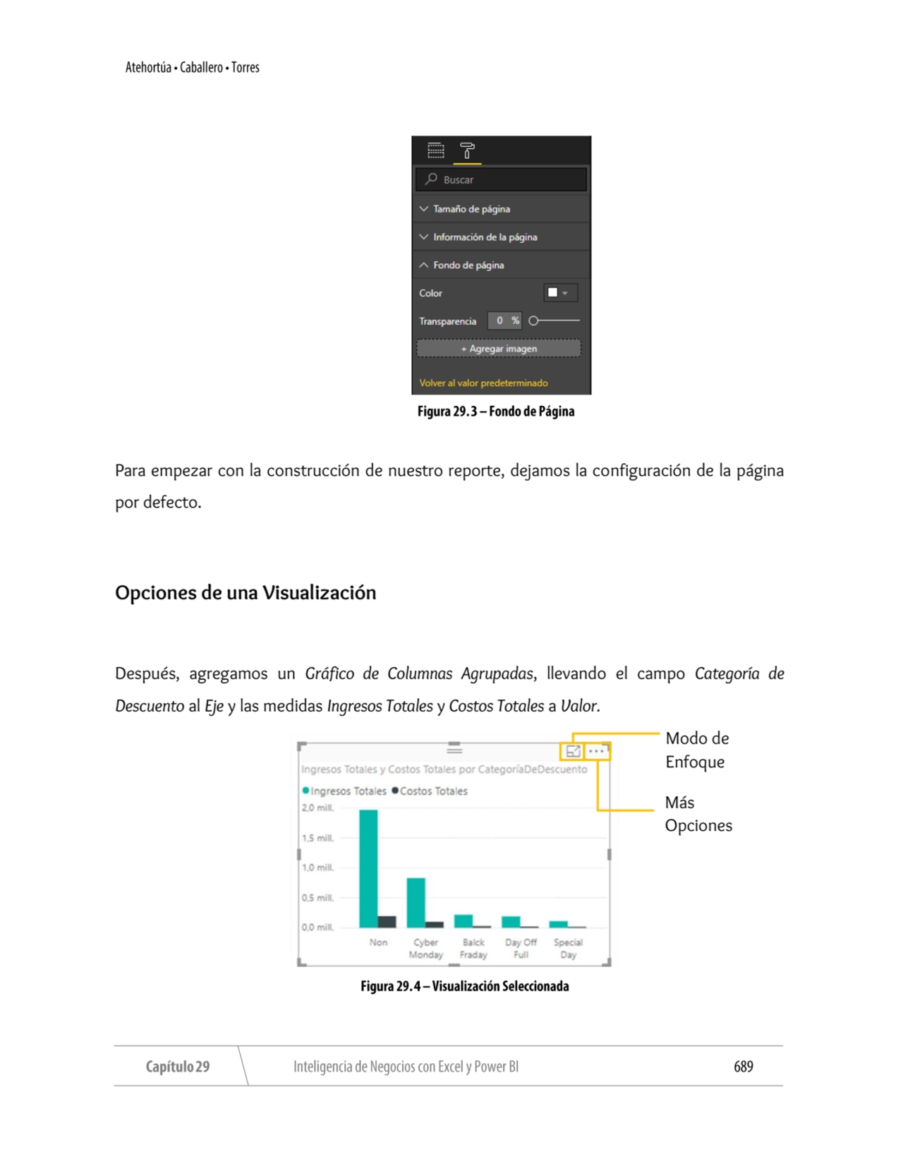 Para empezar con la construcción de nuestro reporte, dejamos la configuración de la página 
por de…