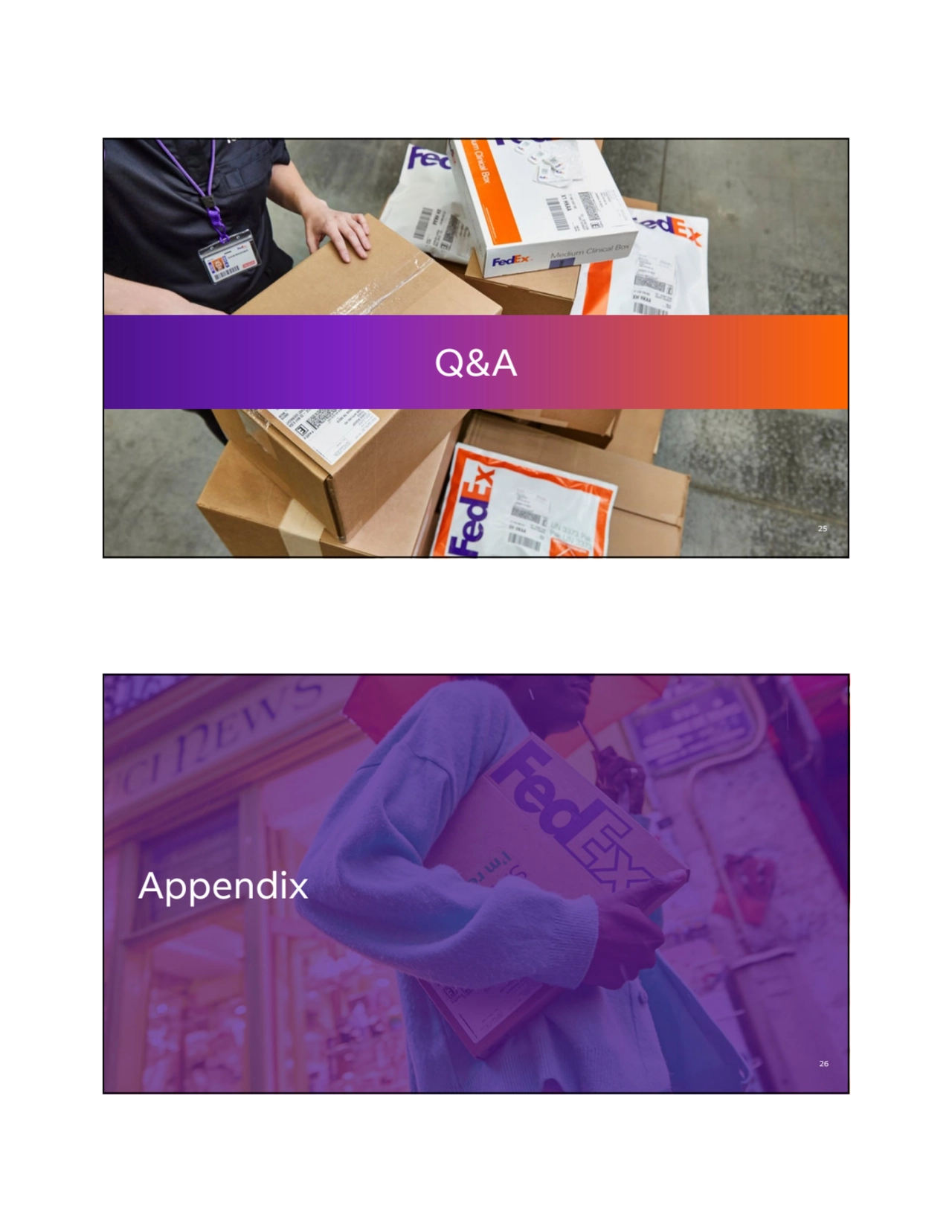 Q&A
25
Q&A
25
Appendix
26