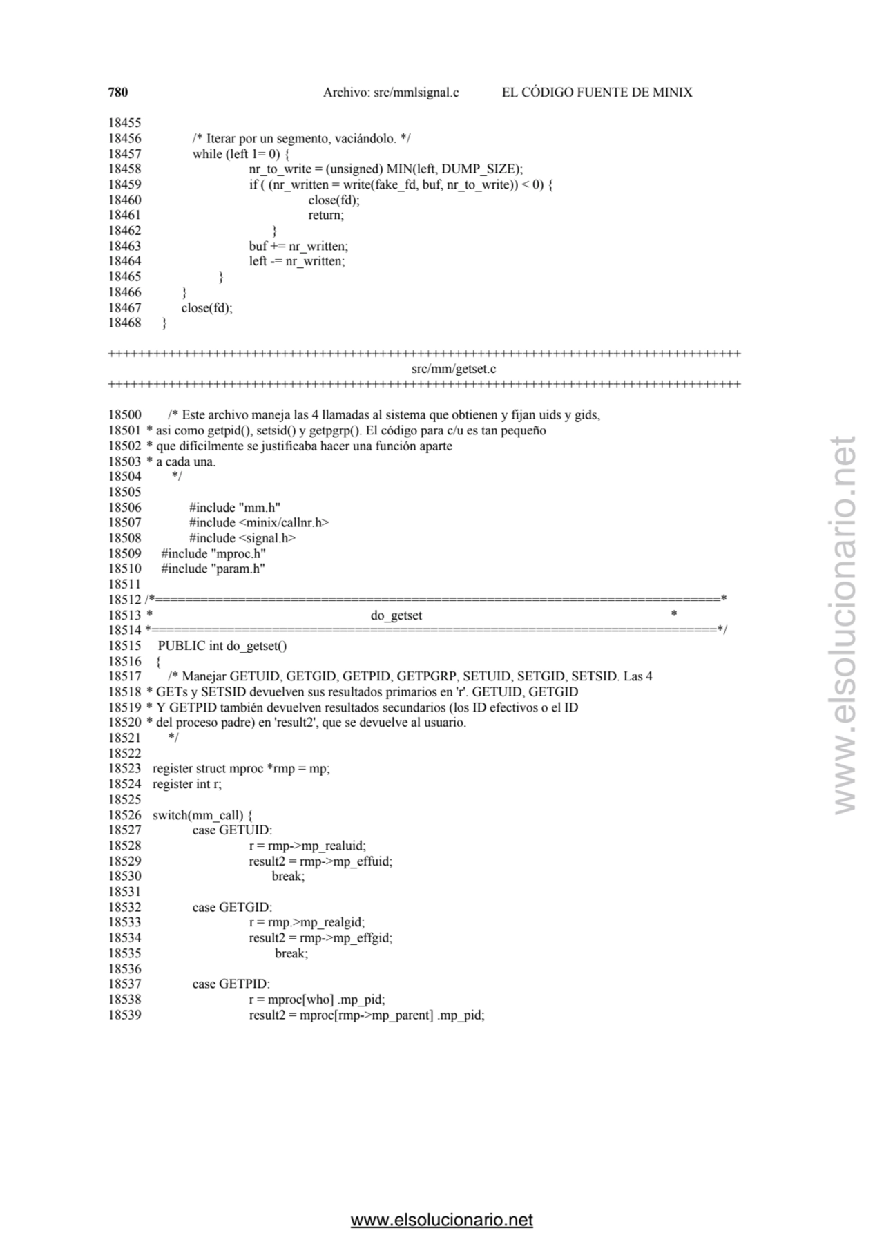 780 Archivo: src/mmlsignal.c EL CÓDIGO FUENTE DE MINIX 
18455 
18456 /* Iterar por un segmento, v…