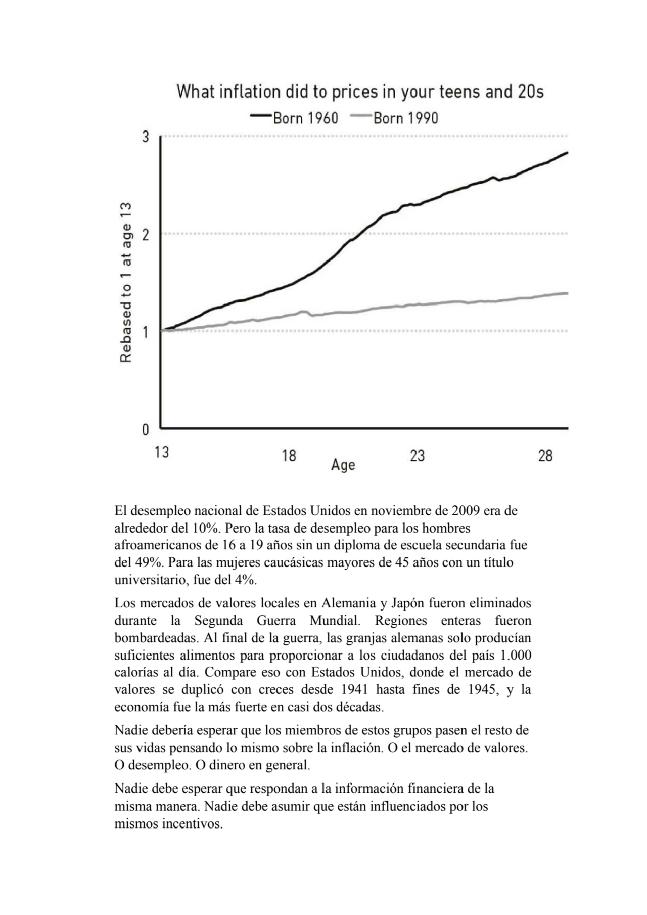 El desempleo nacional de Estados Unidos en noviembre de 2009 era de 
alrededor del 10%. Pero la ta…