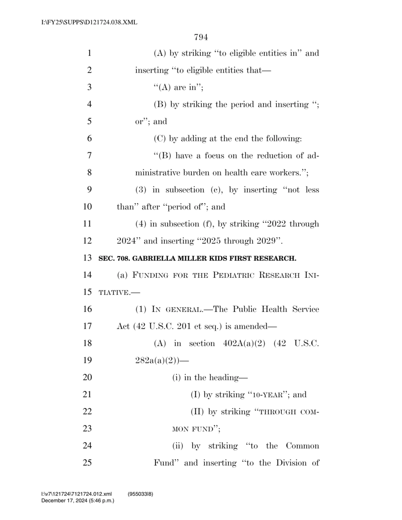 794 
1 (A) by striking ‘‘to eligible entities in’’ and 
2 inserting ‘‘to eligible entities that— …