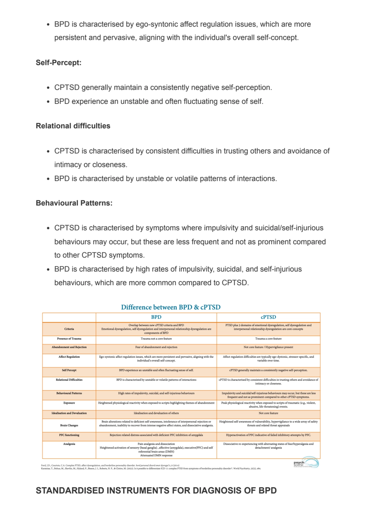 BPD is characterised by ego-syntonic affect regulation issues, which are more
persistent and perva…