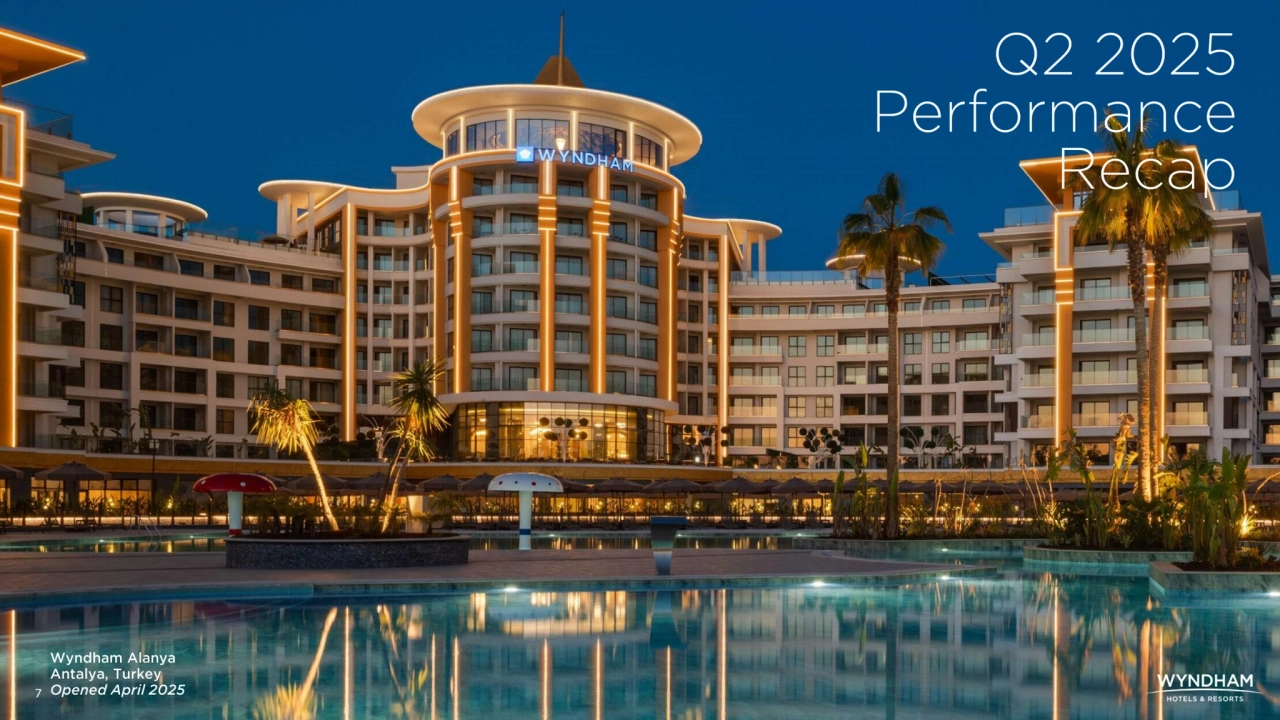 Investor Presentation - Wyndham Hotels Q2 2025 - Page 7