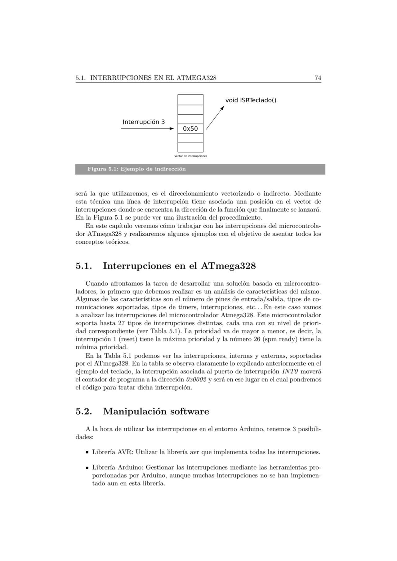 5.1. INTERRUPCIONES EN EL ATMEGA328 74
Figura 5.1: Ejemplo de indirecci´on
ser´a la que utilizare…