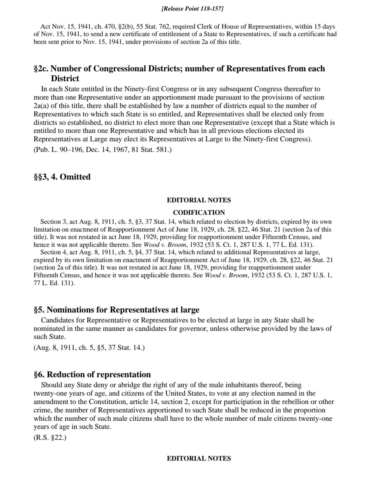 Act Nov. 15, 1941, ch. 470, §2(b), 55 Stat. 762, required Clerk of House of Representatives, within…