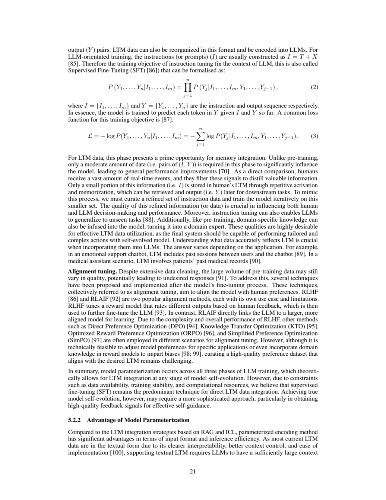 output (Y ) pairs. LTM data can also be reorganized in this format and be encoded into LLMs. For
L…