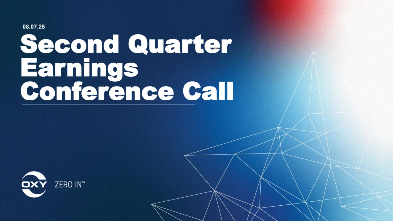 Second Quarter
Earnings 
Conference Call
08.07.25