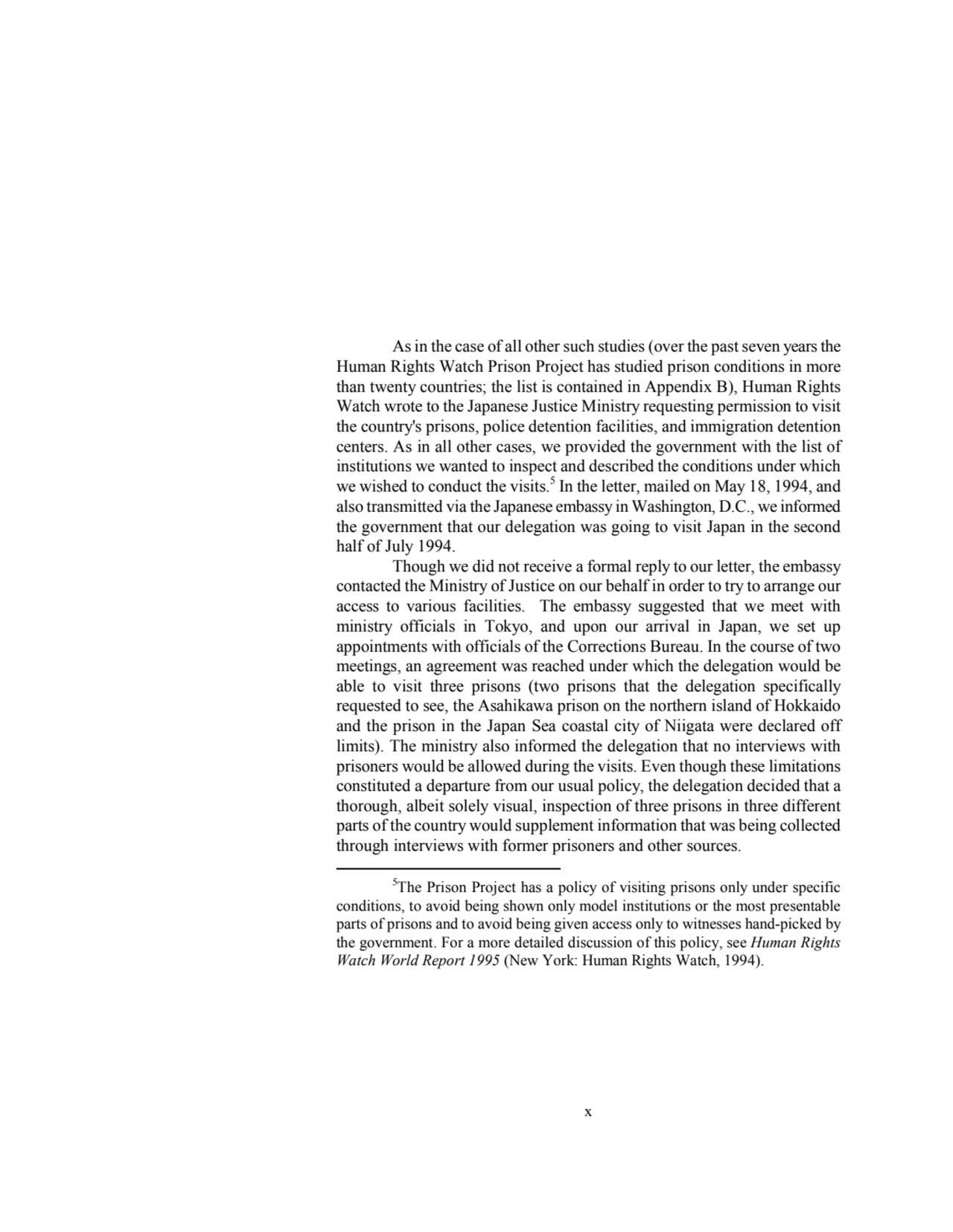 x 
As in the case of all other such studies (over the past seven years the 
Human Rights Watch Pr…