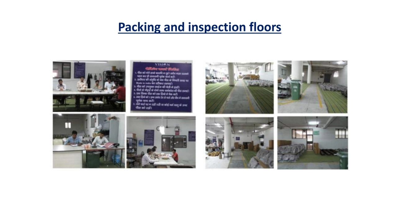 Packing and inspection floors