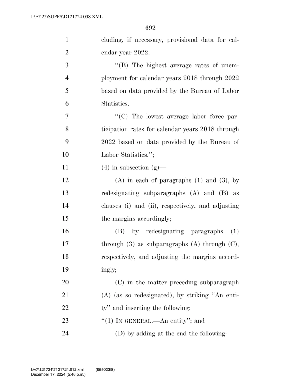 692 
1 cluding, if necessary, provisional data for cal2 endar year 2022. 
3 ‘‘(B) The highest av…