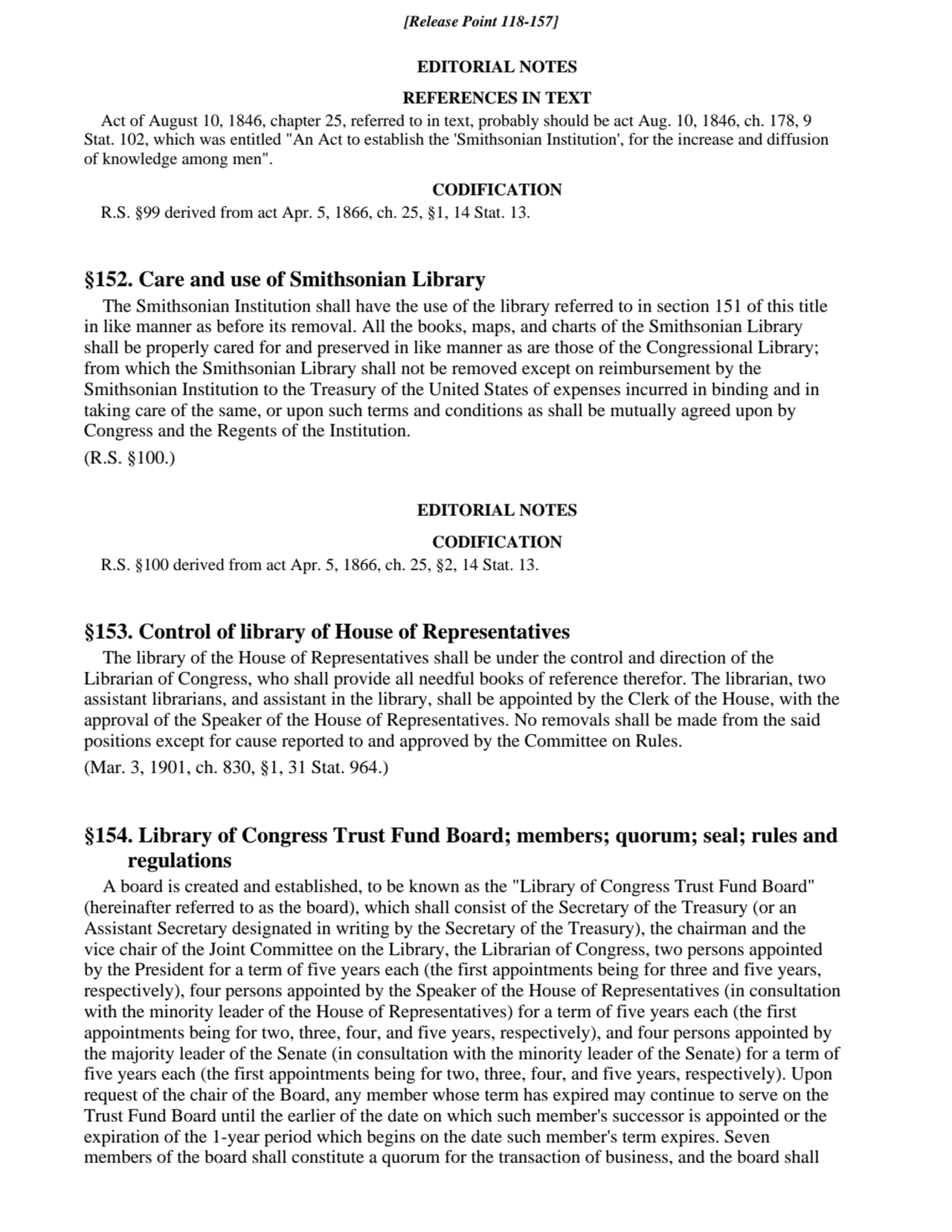 EDITORIAL NOTES
REFERENCES IN TEXT
Act of August 10, 1846, chapter 25, referred to in text, proba…