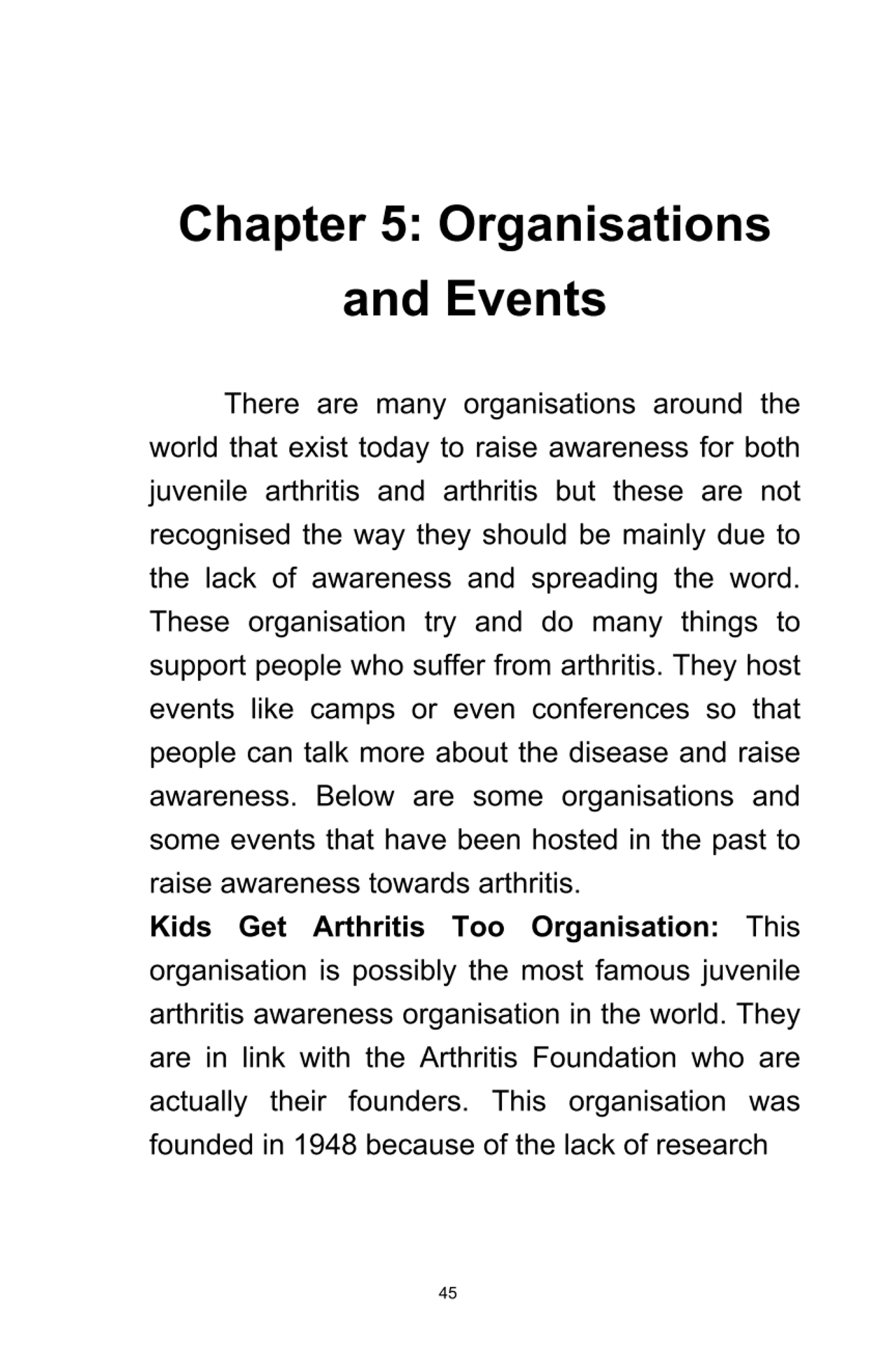 45
Chapter	5:	Organisations
and	Events
There	 are	 many	 organisations	 around	 the
world	that	…