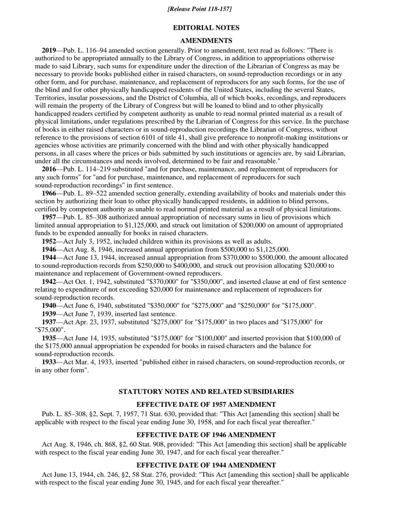 EDITORIAL NOTES
AMENDMENTS
2019—Pub. L. 116–94 amended section generally. Prior to amendment, tex…