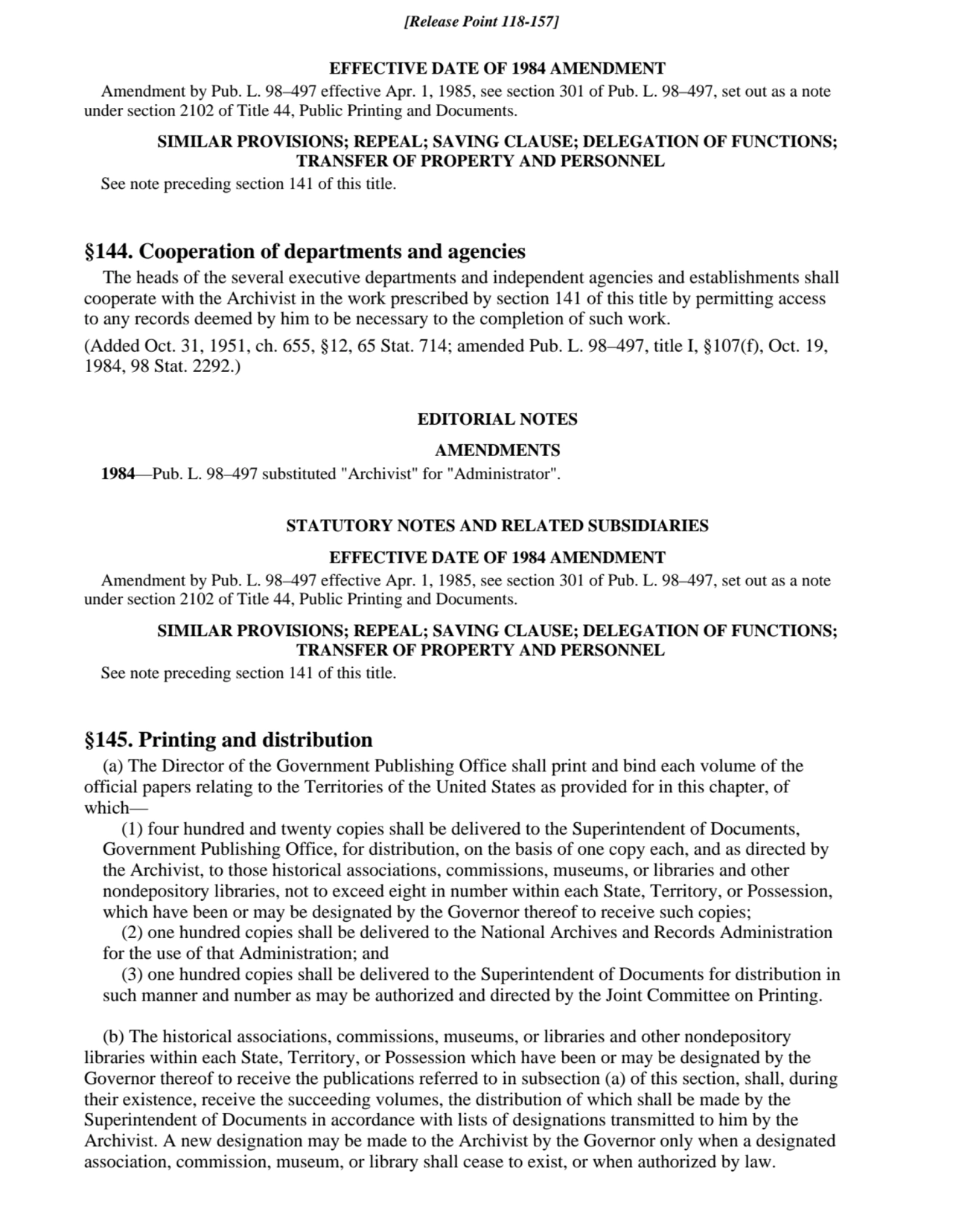 EFFECTIVE DATE OF 1984 AMENDMENT
Amendment by Pub. L. 98–497 effective Apr. 1, 1985, see section 3…