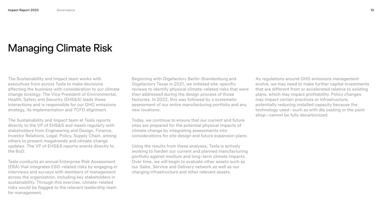 Managing Climate Risk
Impact Report 2023 Impact Report 2023 Governance 10
Managing Climate Risk 
…