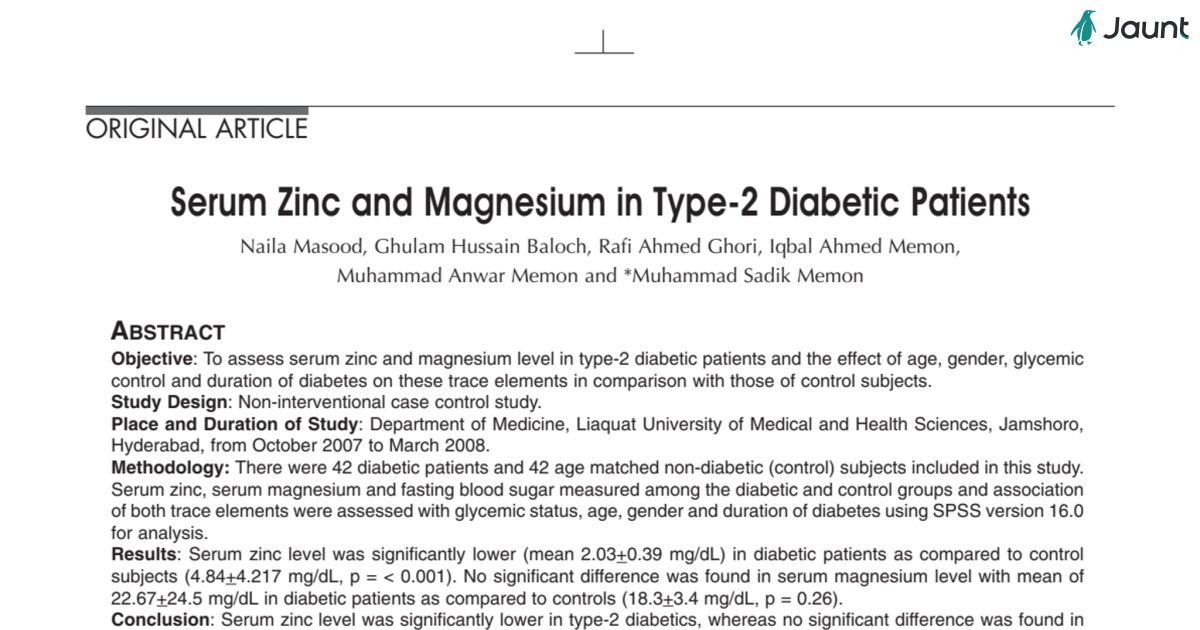 Serum Zinc and Magnesium in Type-2 Diabetic Patients.pdf