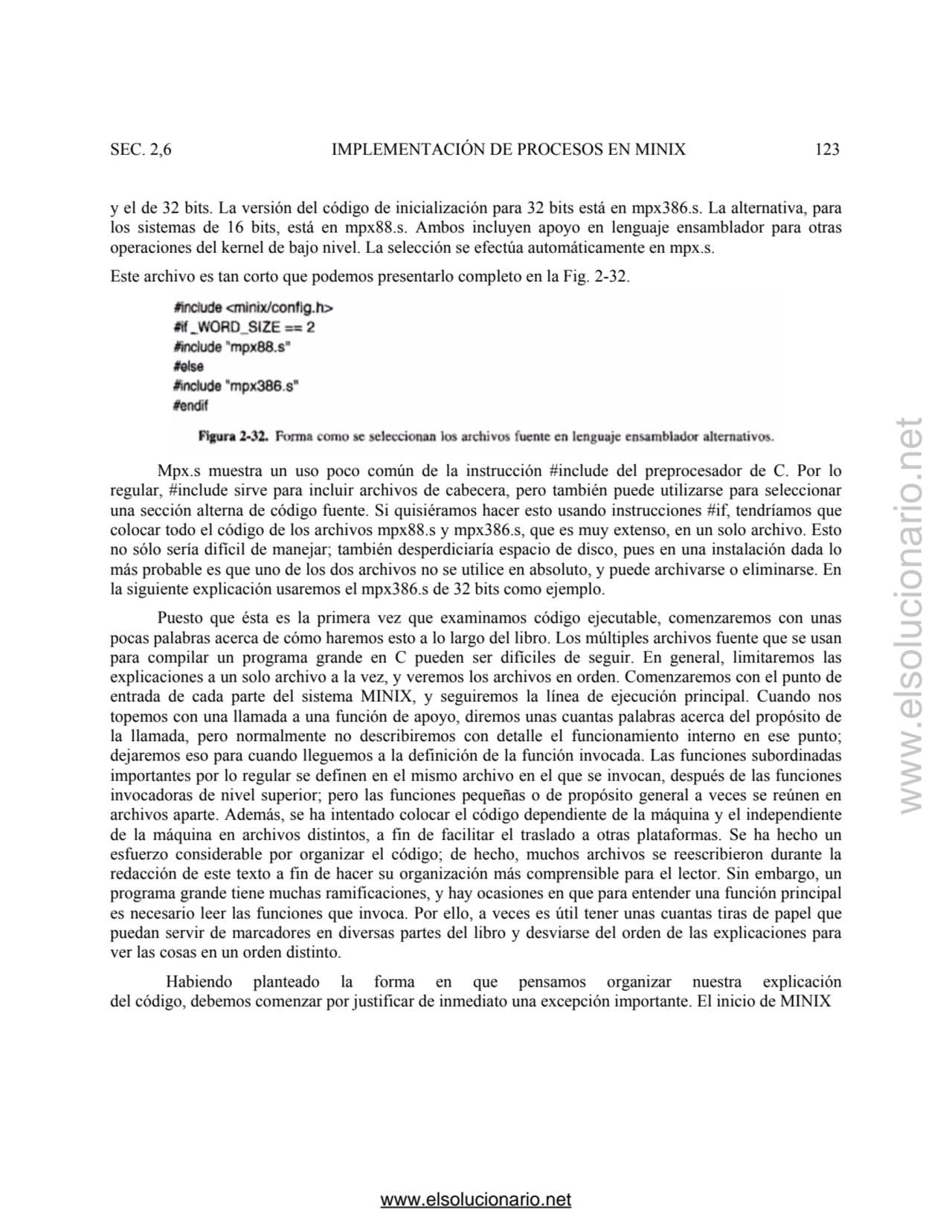 SEC. 2,6 IMPLEMENTACIÓN DE PROCESOS EN MINIX 123 
y el de 32 bits. La versión del código de inicia…