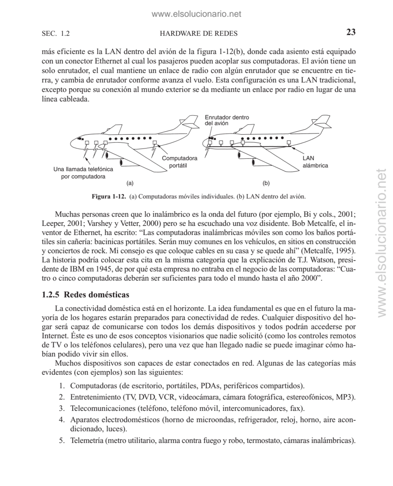 más eficiente es la LAN dentro del avión de la figura 1-12(b), donde cada asiento está equipado
co…