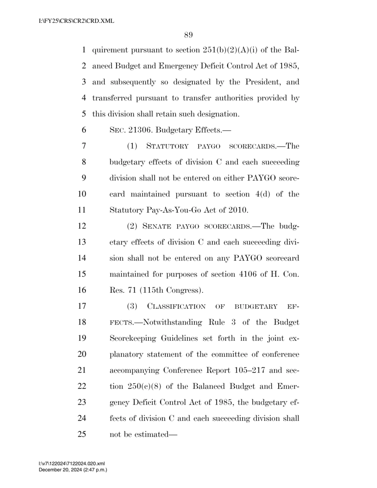 89 
1 quirement pursuant to section 251(b)(2)(A)(i) of the Bal2 anced Budget and Emergency Defici…