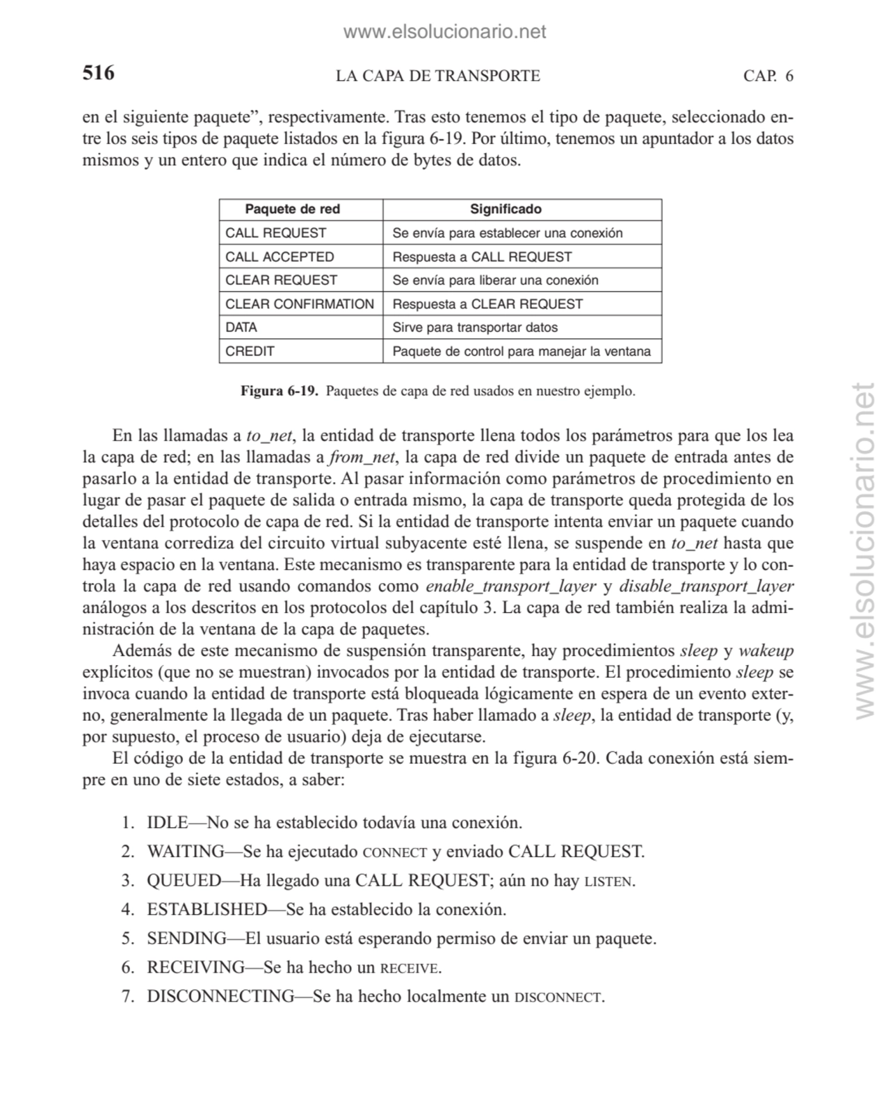 LA CAPA DE TRANSPORTE
En las llamadas a to_net, la entidad de transporte llena todos los parámetro…