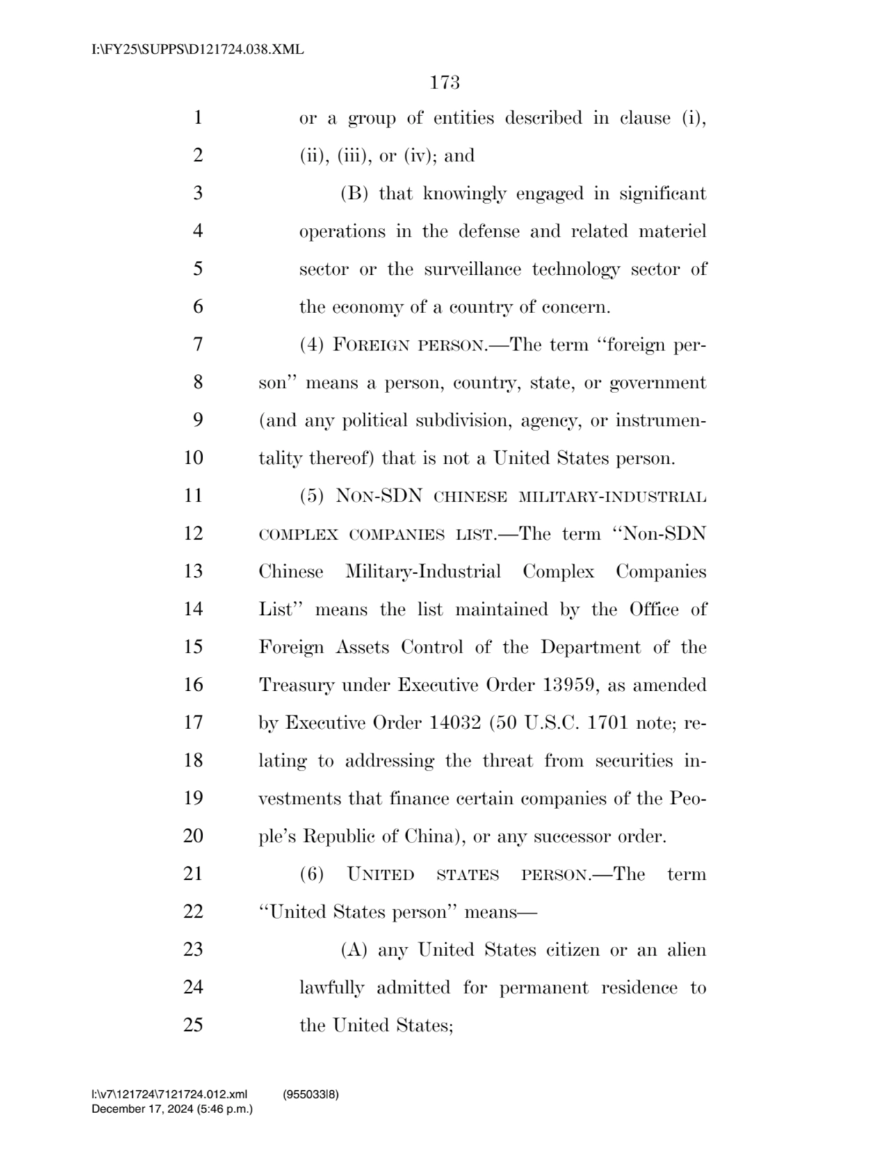 173 
1 or a group of entities described in clause (i), 
2 (ii), (iii), or (iv); and 
3 (B) that …