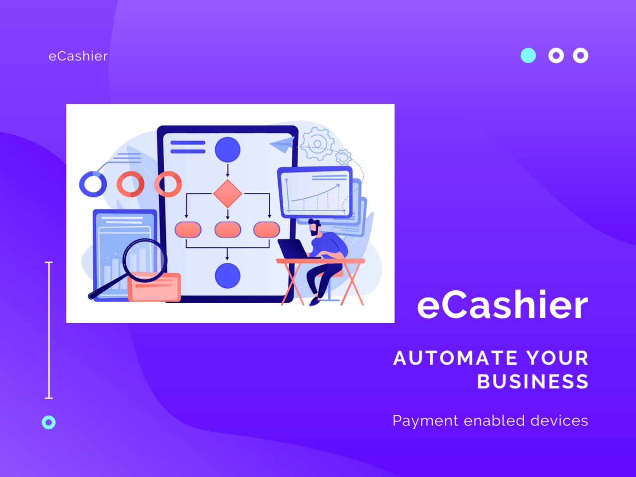 eCashier
eCashier
AUTOMATE YOUR
BUSINESS
Payment enabled devices