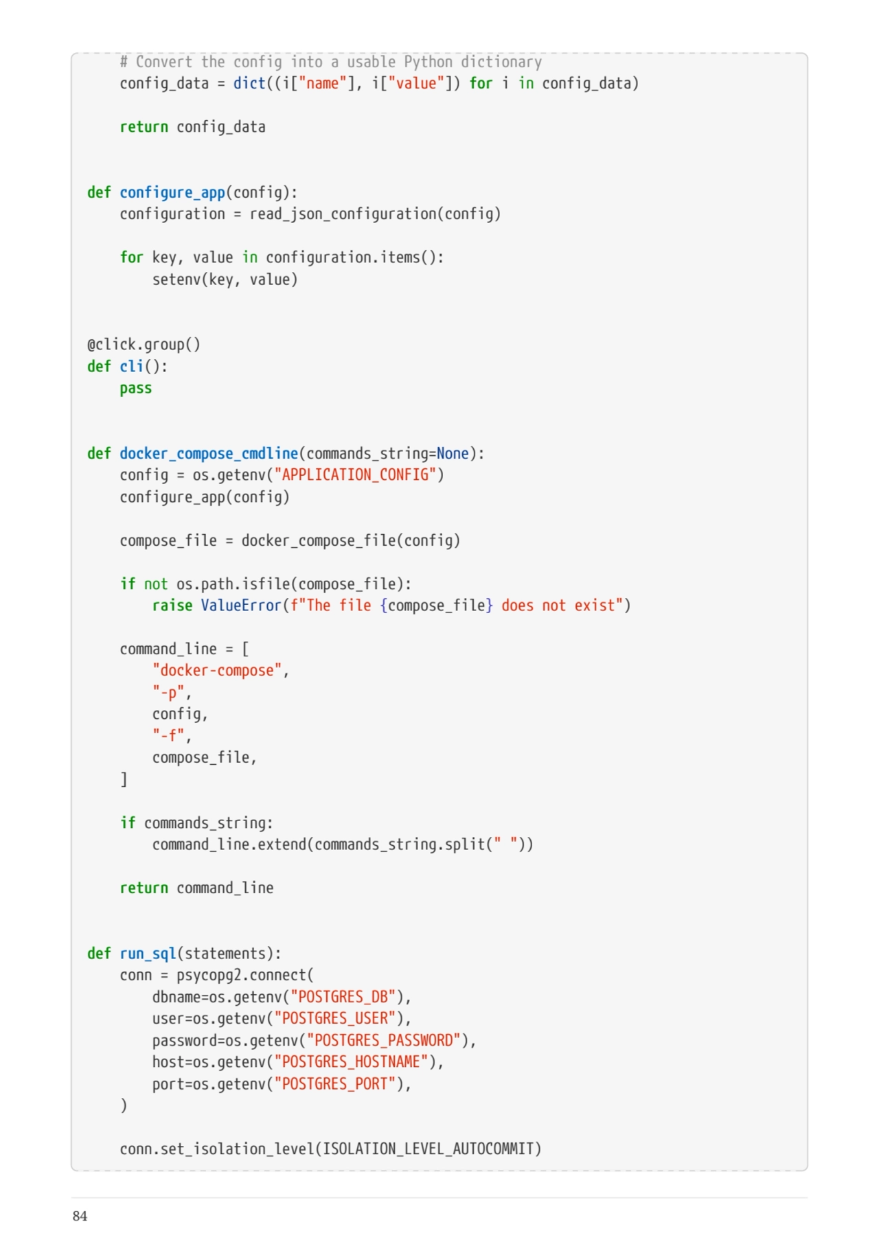   # Convert the config into a usable Python dictionary
  config_data = dict((i["name"], i["value"]…