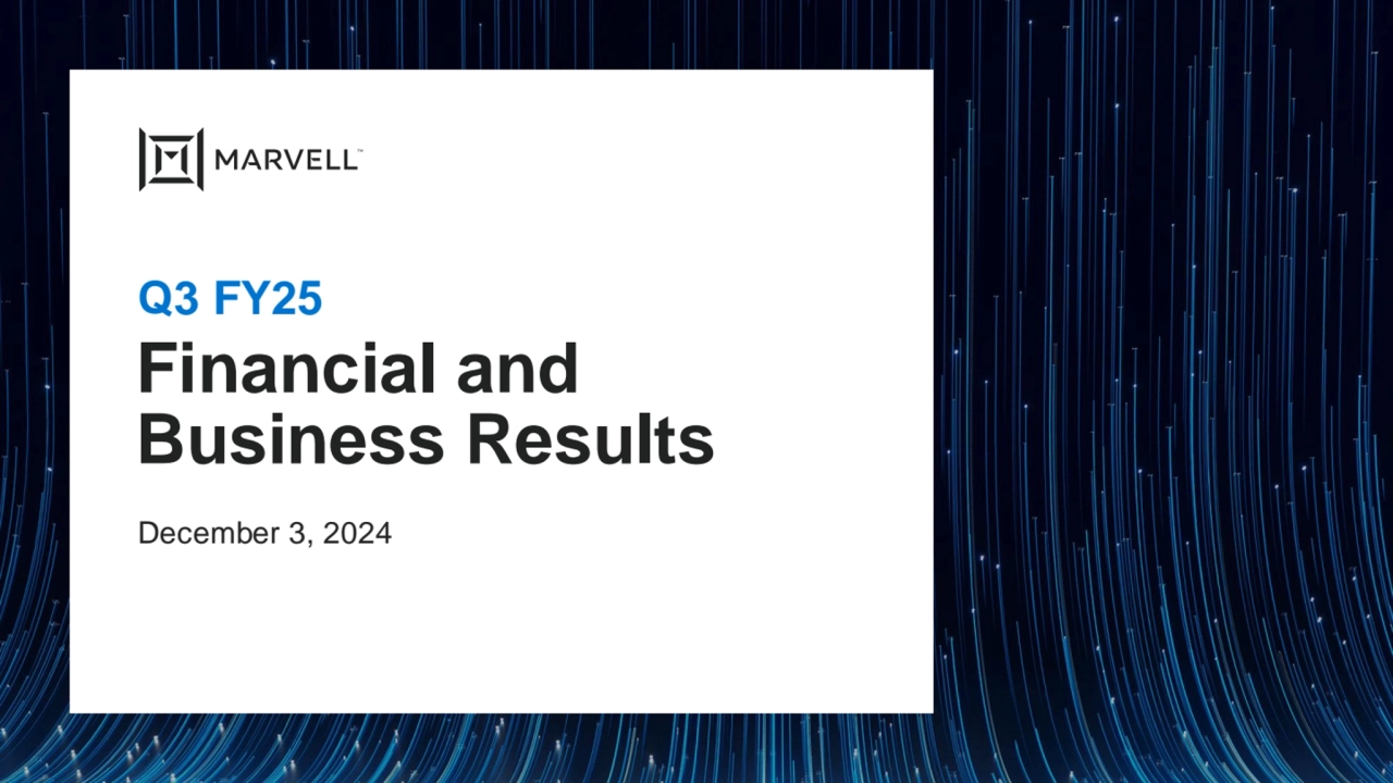 Marvell 3q2024 financial results